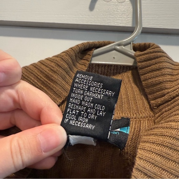 Requirements Brown Cowl Neck Sweater - Picture 6 of 8